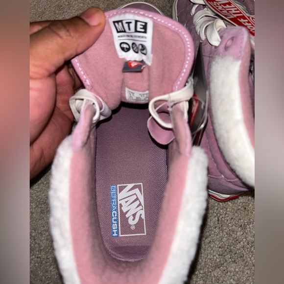 Vans 9.5 (Men) / 11 (Women ) Sk8-Hi MTE Suede Sherpa Lilas Sneaker Boot Winter - Picture 4 of 7